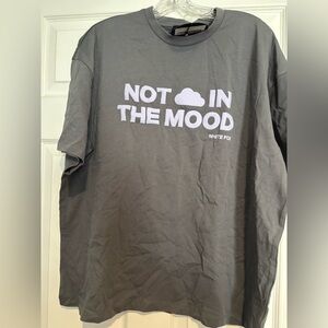 White Fox Volcanic Gray Oversized T-Shirt